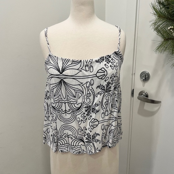 Ava Sky Tops - Ava Sky Tank Naia, Size M, in Gardenia Paradiso